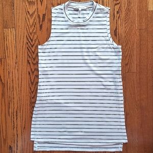 Striped BCBG Top with Vented sides